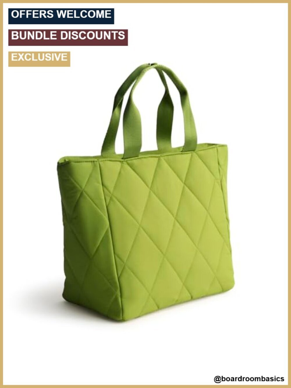 Vera Bradley Featherweight Lunch Tote Nylon Snap Closure